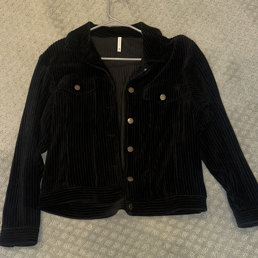Z Supply Black Corduroy Jean Jacket